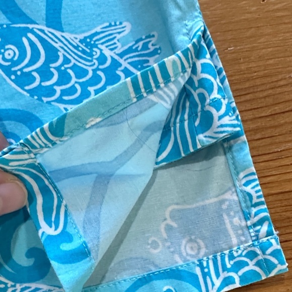 Lilly Pulitzer Blue Fish Print Mini Skirt - Picture 7 of 11